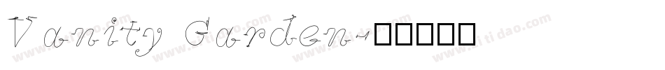 Vanity Garden字体转换